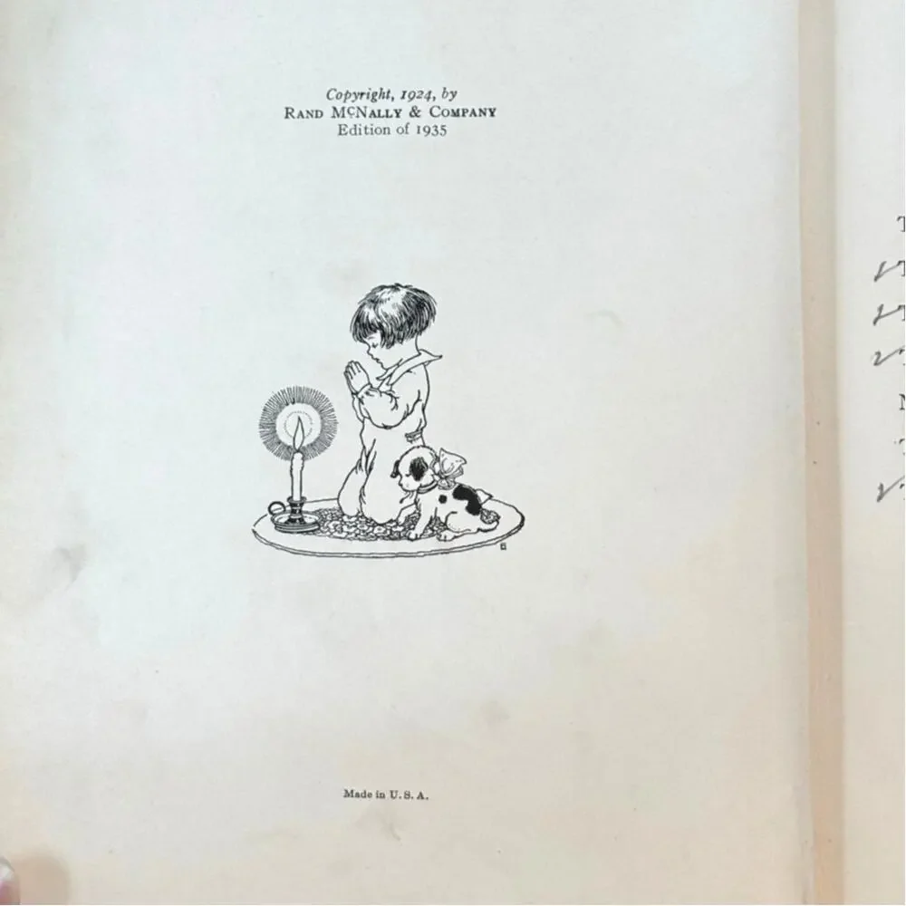 1935 Ed. Tucked-In Tales Book by Patten Beard, Rand McNally, Hardcover